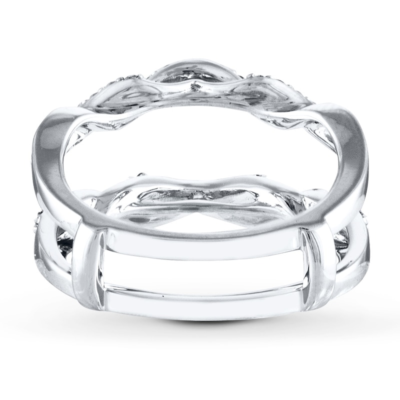Main Image 4 of Now + Forever Diamond Enhancer Ring 3/8 ct tw Round-cut 14K White Gold