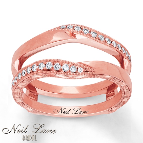 Neil Lane Enhancer Ring 1/5 ct tw Diamonds 14K Rose Gold Kay