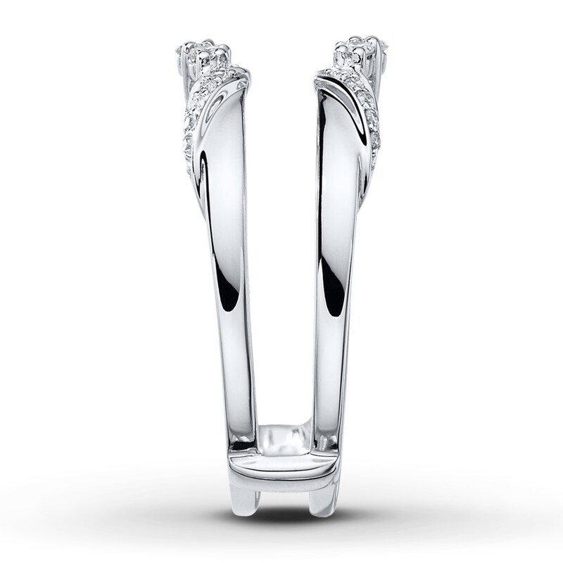Diamond Enhancer Ring 1/5 ct tw Round-cut 14K White Gold