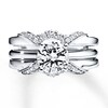 Thumbnail Image 3 of Diamond Enhancer Ring 1/5 ct tw Round-cut 14K White Gold