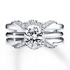 Thumbnail Image 3 of Diamond Enhancer Ring 1/5 ct tw Round-cut 14K White Gold
