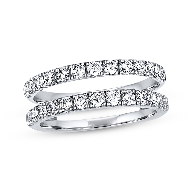 Main Image 1 of Now + Forever Diamond Enhancer Band 1 ct tw Round-cut 14K White Gold
