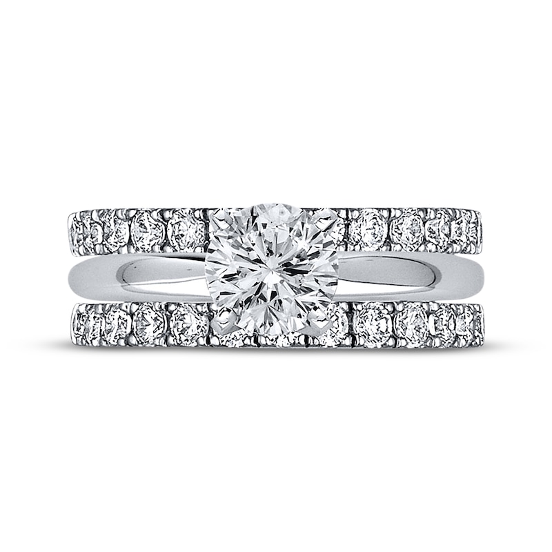 Main Image 3 of Now + Forever Diamond Enhancer Band 1 ct tw Round-cut 14K White Gold
