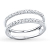 Thumbnail Image 1 of Now + Forever Diamond Enhancer Ring 1/2 ct tw Round-cut 14K White Gold
