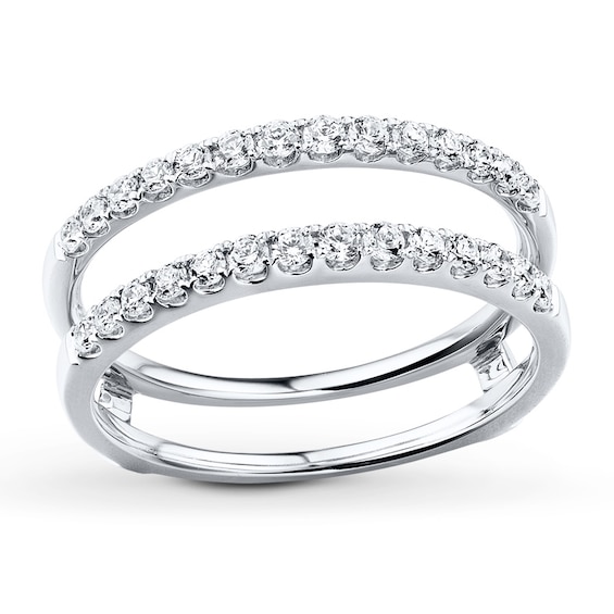 Now + Forever Diamond Enhancer Ring 1/2 ct tw Round-cut 14K White Gold
