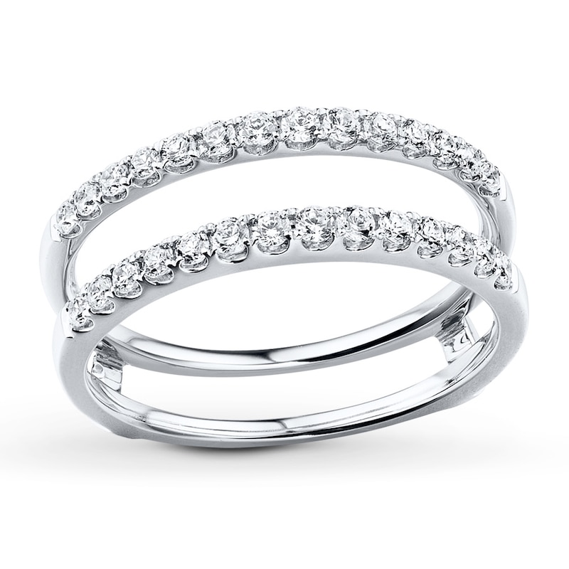 Main Image 1 of Now + Forever Diamond Enhancer Ring 1/2 ct tw Round-cut 14K White Gold
