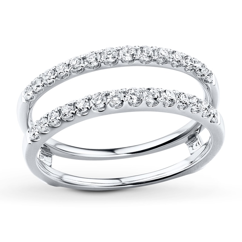 Diamond Enhancer Ring 1/2 ct tw Round-cut 14K White Gold