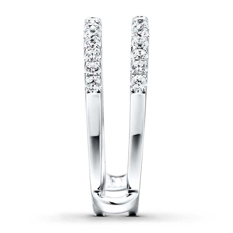 Main Image 3 of Now + Forever Diamond Enhancer Ring 1/2 ct tw Round-cut 14K White Gold