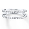Thumbnail Image 4 of Now + Forever Diamond Enhancer Ring 1/2 ct tw Round-cut 14K White Gold