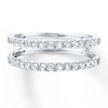 Thumbnail Image 3 of Diamond Enhancer Ring 1/2 ct tw Round-cut 14K White Gold