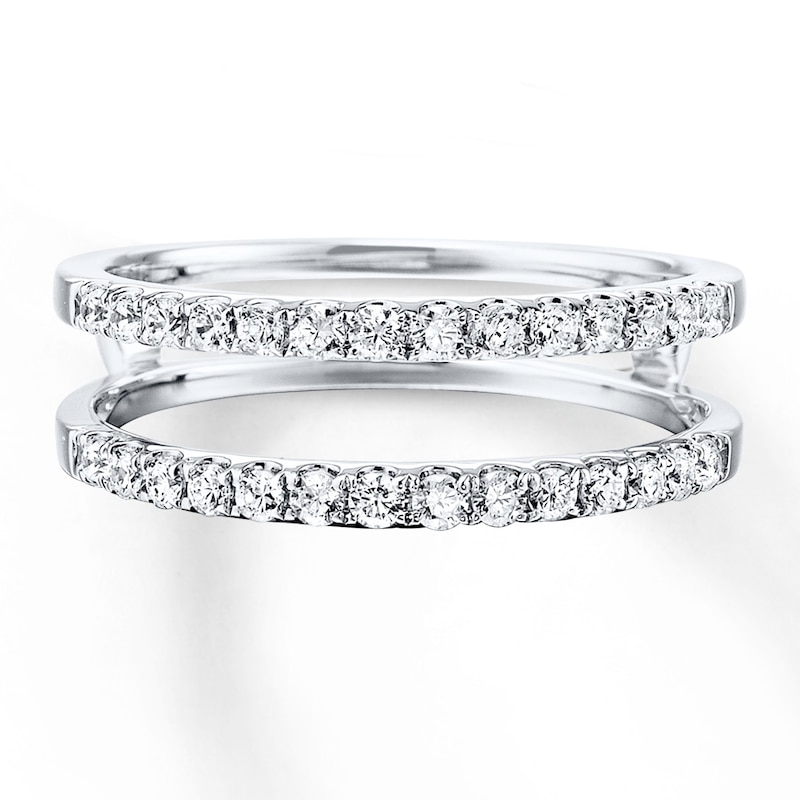 Main Image 4 of Now + Forever Diamond Enhancer Ring 1/2 ct tw Round-cut 14K White Gold