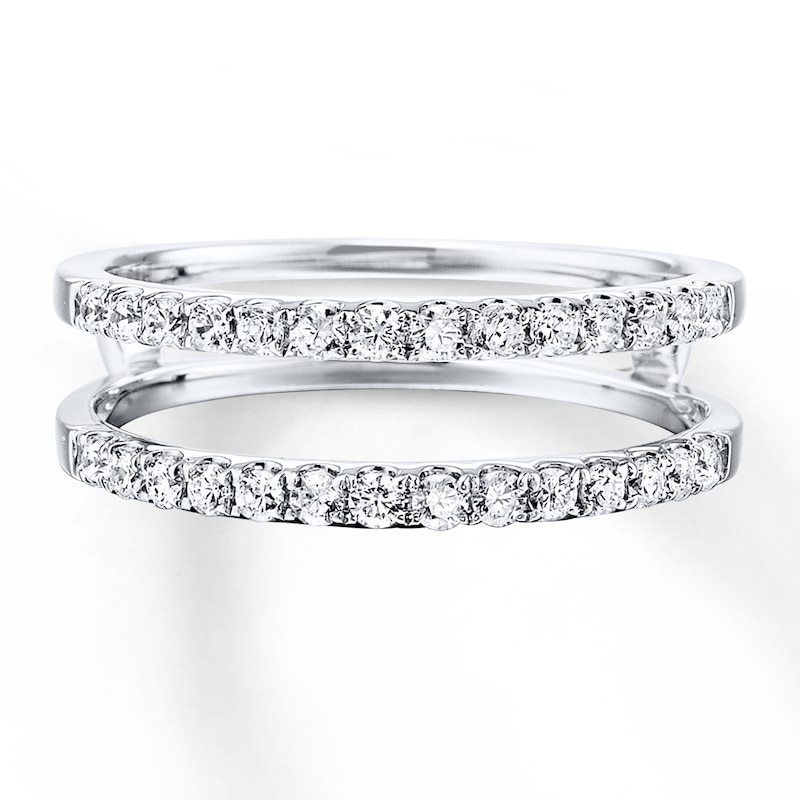 Diamond Enhancer Ring 1/2 ct tw Round-cut 14K White Gold