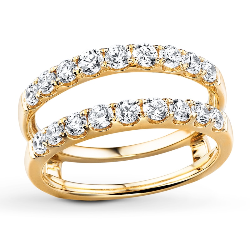Diamond Enhancer Ring 1 ct tw Round-cut 14K Yellow Gold