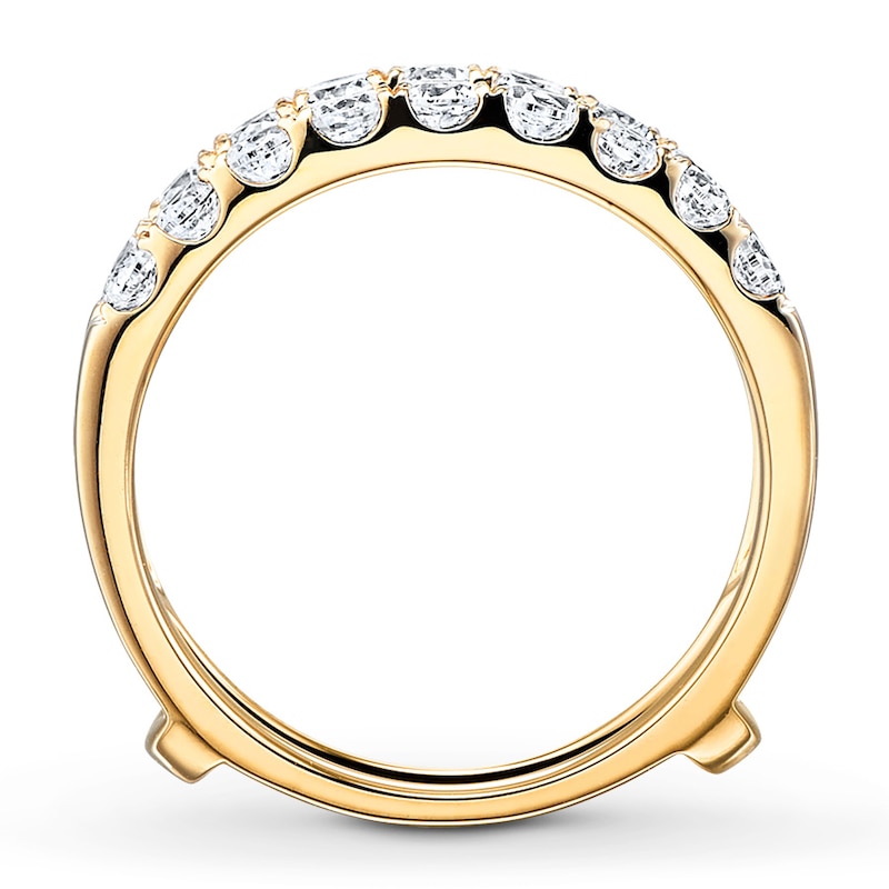 Diamond Enhancer Ring 1 ct tw Round-cut 14K Yellow Gold