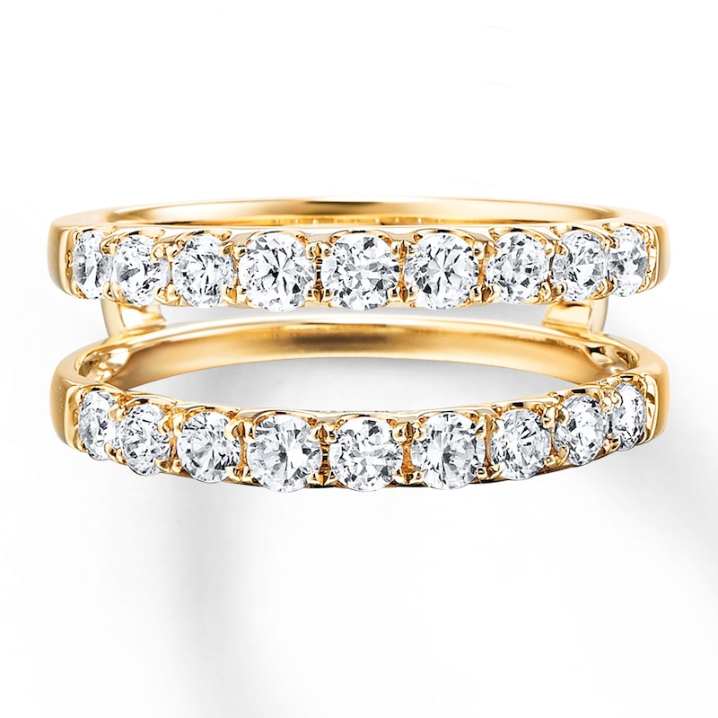 Diamond Enhancer Ring 1 ct tw Round-cut 14K Yellow Gold