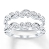 Thumbnail Image 1 of Now + Forever Diamond Enhancer Ring 1/6 ct tw Round-cut 14K White Gold