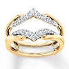 Thumbnail Image 0 of Diamond Enhancer Ring 3/8 ct tw Round-cut 14K Two-Tone Gold