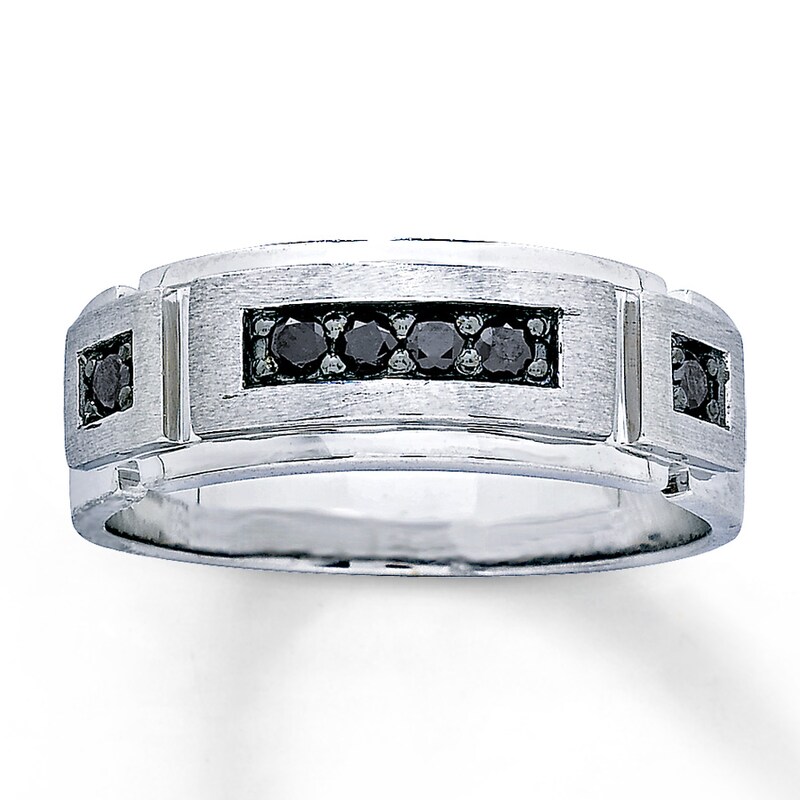 Kay Jewelers Black Diamond Mens Wedding Band toutpourladeco.info
