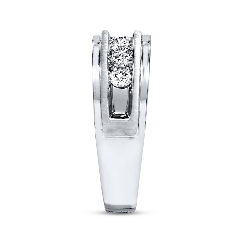 Men's Diamond Band 1/2 ct tw Round-cut 10K White Gold