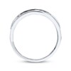 Thumbnail Image 2 of Men's Diamond Band 1/2 ct tw Round-cut 10K White Gold