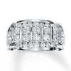 Thumbnail Image 1 of Men's Diamond Band 1-1/2 ct tw Round-cut 14K White Gold