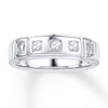 Thumbnail Image 1 of Now + Forever Men's Wedding Band 1/5 ct tw Diamonds 10K White Gold