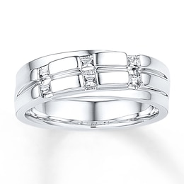 Now + Forever Men's Diamond Ring 1/3 carat tw 10K White Gold