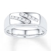 Thumbnail Image 0 of Men's Diamond Ring 1/4 carat tw 10K White Gold