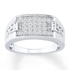 Thumbnail Image 0 of Men's Diamond Ring 1/3 carat tw 10K White Gold