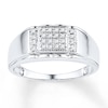 Thumbnail Image 1 of Now + Forever Men's Diamond Ring 1/8 carat tw 10K White Gold