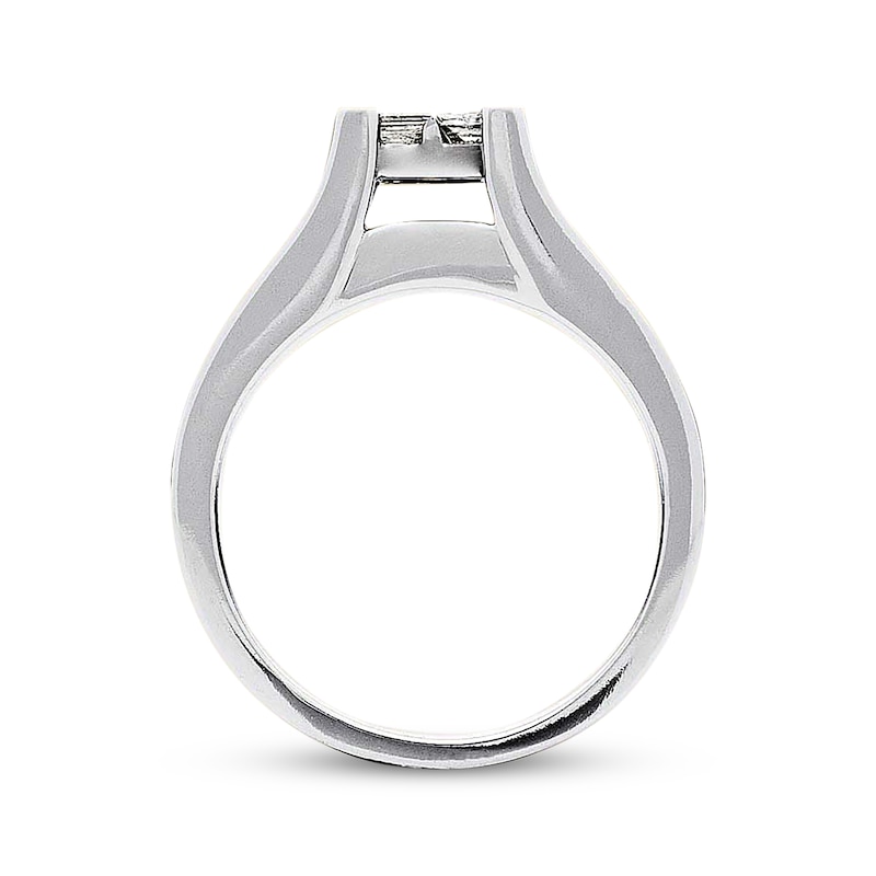 Main Image 3 of Diamond Engagement Ring 1-1/5 ct tw Princess-cut 14K White Gold