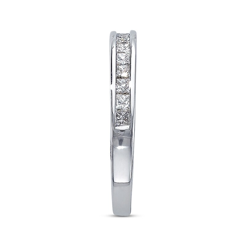 Main Image 2 of Diamond Wedding Band 3/4 ct tw Princess-cut 14K White Gold