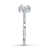 Diamond Engagement Ring 1/2 ct tw Princess-Cut 14K White Gold