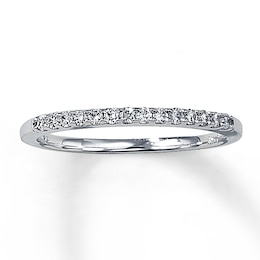 Diamond Wedding Band 1/6 ct tw Round-cut 14K White Gold