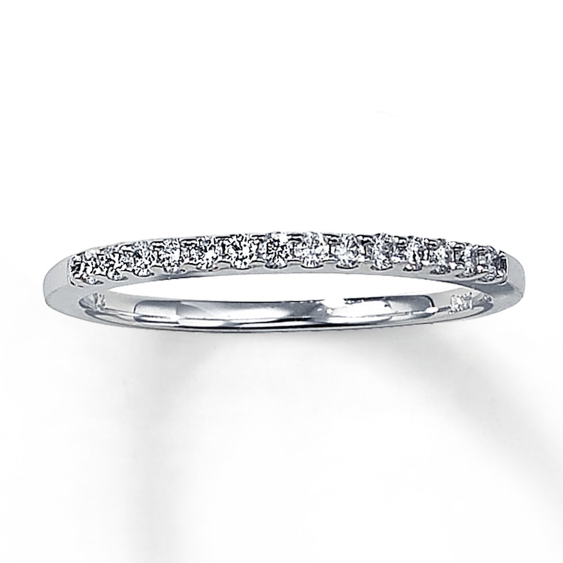 Main Image 1 of Diamond Wedding Band 1/6 ct tw Round-cut 14K White Gold