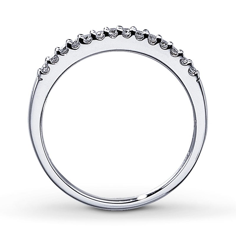 Main Image 2 of Diamond Wedding Band 1/6 ct tw Round-cut 14K White Gold