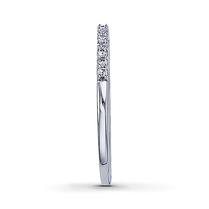 Main Image 3 of Diamond Wedding Band 1/6 ct tw Round-cut 14K White Gold