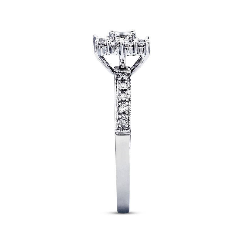 Main Image 2 of Now + Forever Diamond Engagement Ring 5/8 ct tw Princess-cut 14K White Gold