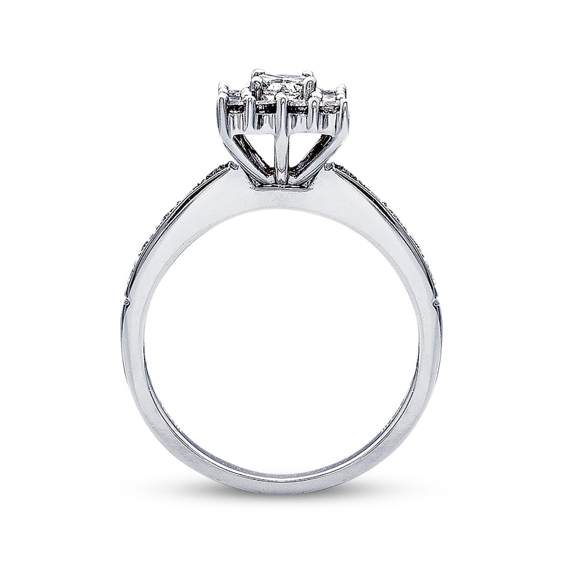 Main Image 3 of Now + Forever Diamond Engagement Ring 5/8 ct tw Princess-cut 14K White Gold