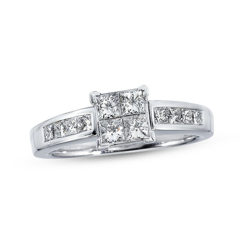 Main Image 1 of Diamond Engagement Ring 7/8 Carat tw 14K White Gold