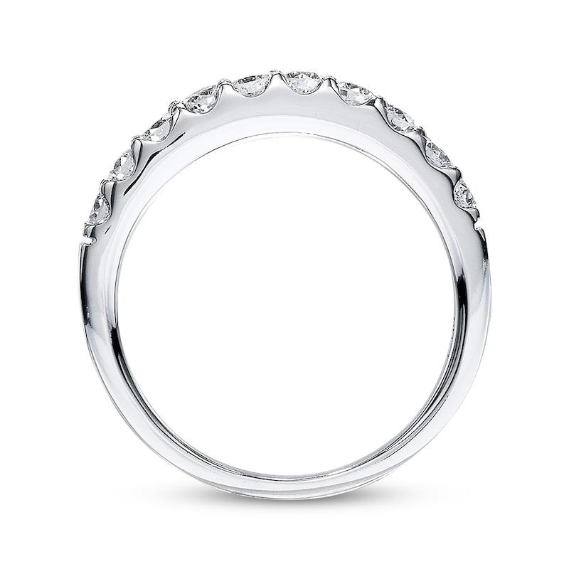 Diamond Wedding Band 1/2 ct tw Round-cut 14K White Gold