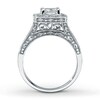 Thumbnail Image 1 of Diamond Engagement Ring 1-1/2 ct tw Princess-cut 14K White Gold