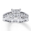Thumbnail Image 2 of Now + Forever Princess-Cut Diamond Engagement Ring 1-3/4 ct tw 14K White Gold