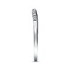 Diamond Wedding Band 1/20 ct tw Round-cut 10K White Gold