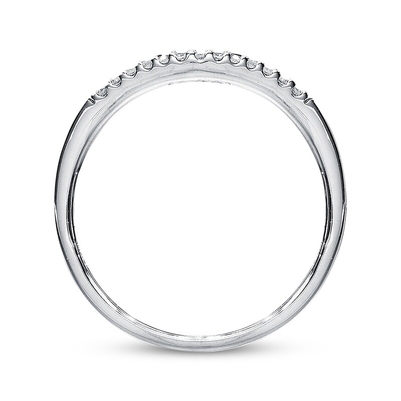 Diamond Wedding Band 1/20 ct tw Round-cut 10K White Gold