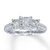 Thumbnail Image 0 of Diamond Engagement Ring 1 ct tw Princess-cut 14K White Gold