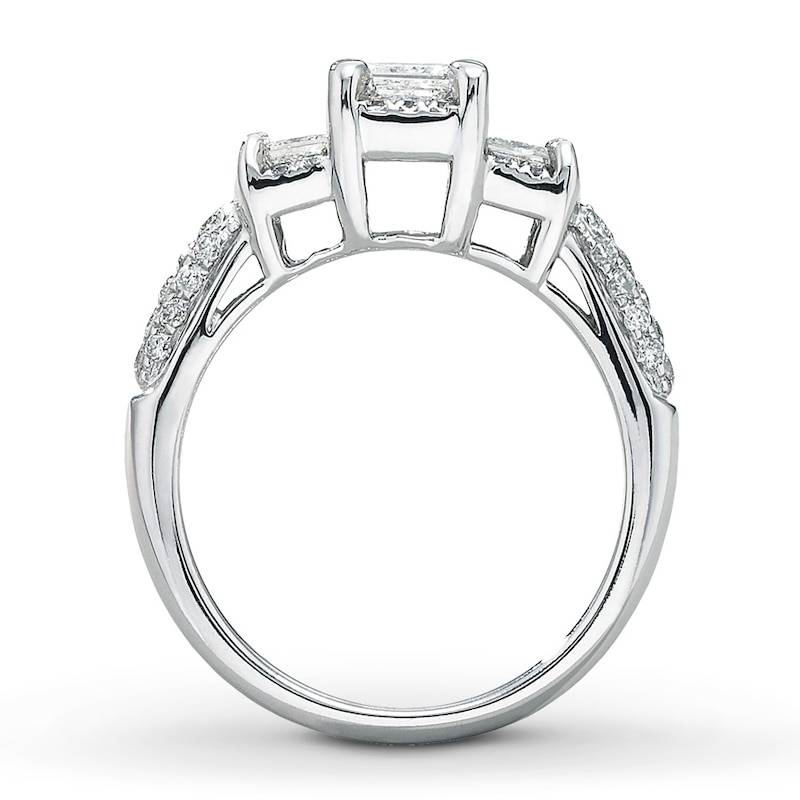 Diamond Engagement Ring 1 ct tw Princess-cut 14K White Gold