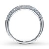Thumbnail Image 2 of Diamond Wedding Band 3/8 ct tw Round-cut 14K White Gold