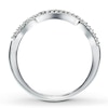 Thumbnail Image 1 of Diamond Wedding Band 1/10 ct tw Round-cut 14K White Gold