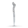 Thumbnail Image 2 of Diamond Wedding Band 1/10 ct tw Round-cut 14K White Gold